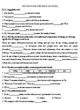 Revision for the first semester English 6